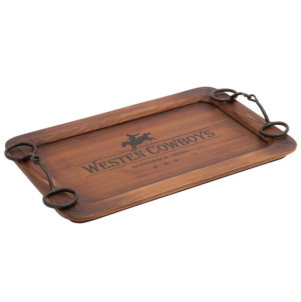 Urban Designs Western Cowboys Theme Metal Tray