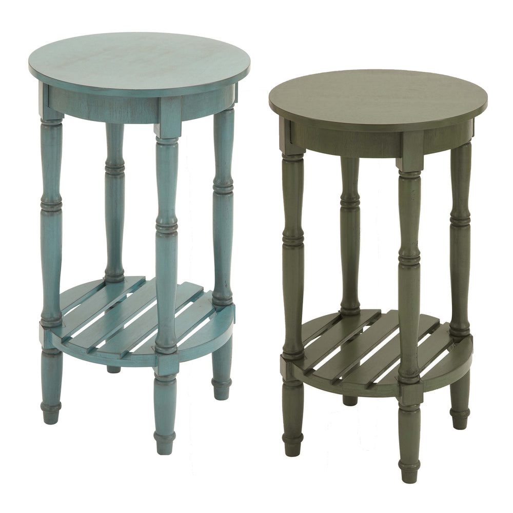 Urban Designs Seaside Solid Wood 29" Side And Accent Table