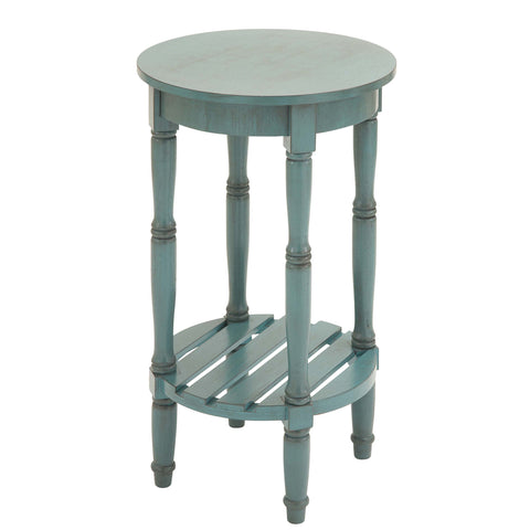 Urban Designs Seaside Solid Wood 29" Side And Accent Table