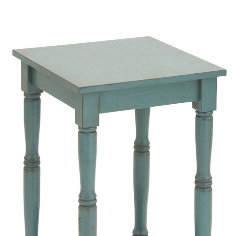 Urban Designs Seaside Squaretop Solid Wood 29" Side and Accent Table