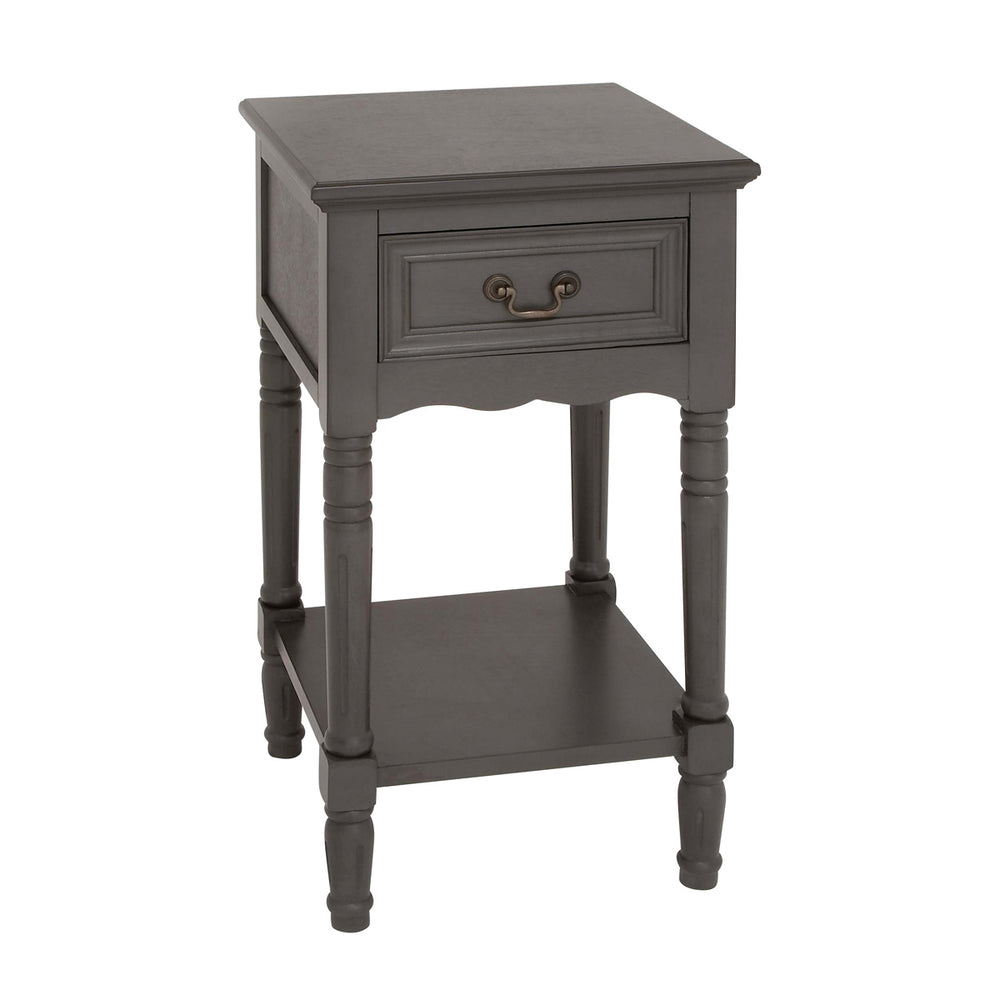 Urban Designs Solid Wood Night Stand Table - Grey