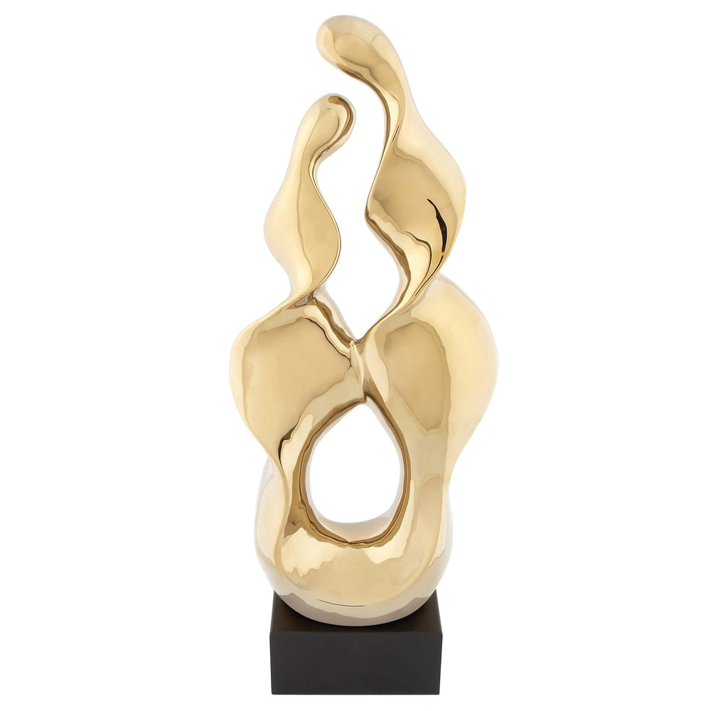 Urban Designs Abstract Luster Gold Tabletop Sculpture