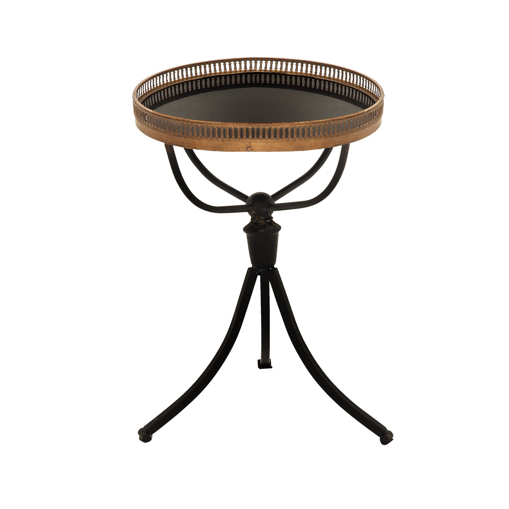Urban Design 23" Classic Metal Marble Accent Table