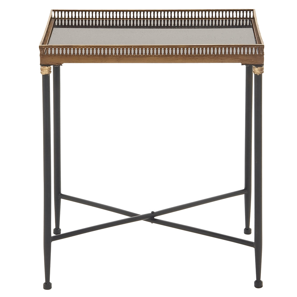 Urban Design 25" Classic Metal Marble Tray Table