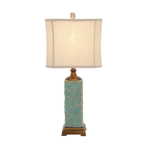 Urban Designs Carmel Seafoam Handcrafted Table Lamp - Set of 2