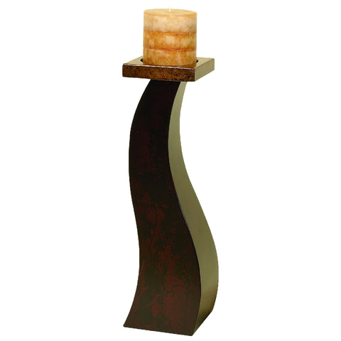 Alisha Wood Pillar Candle Holders - Set of 3