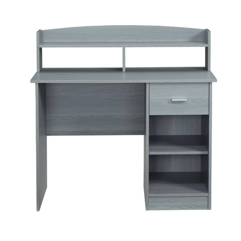 Urban Designs Office Desk with Hutch - Grey