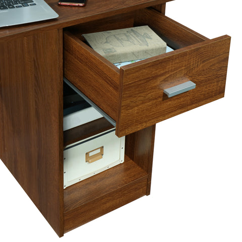 Urban Designs Office Desk with Hutch - Oak