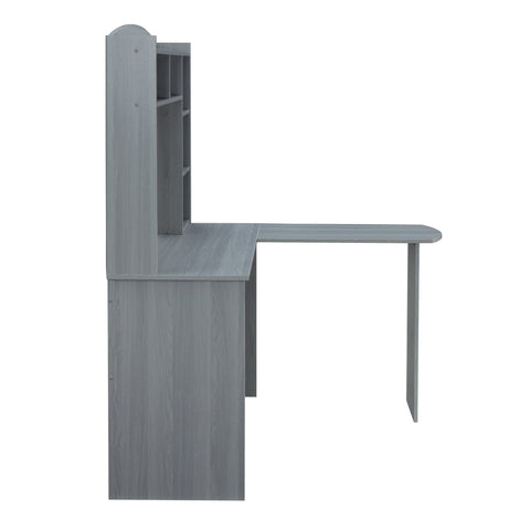Urban Designs L-Shaped Desk with Hutch - Grey