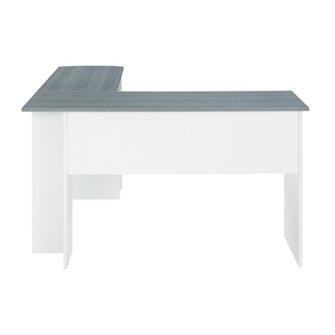 Urban Designs L-Shaped Desk with Side Shelves - Grey