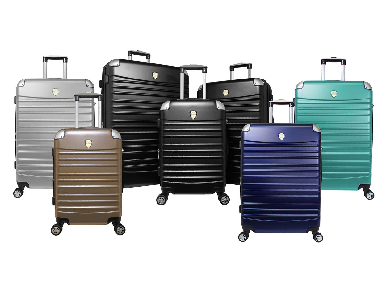World Traveler Expedition 3-piece Hardside Spinner Luggage Set