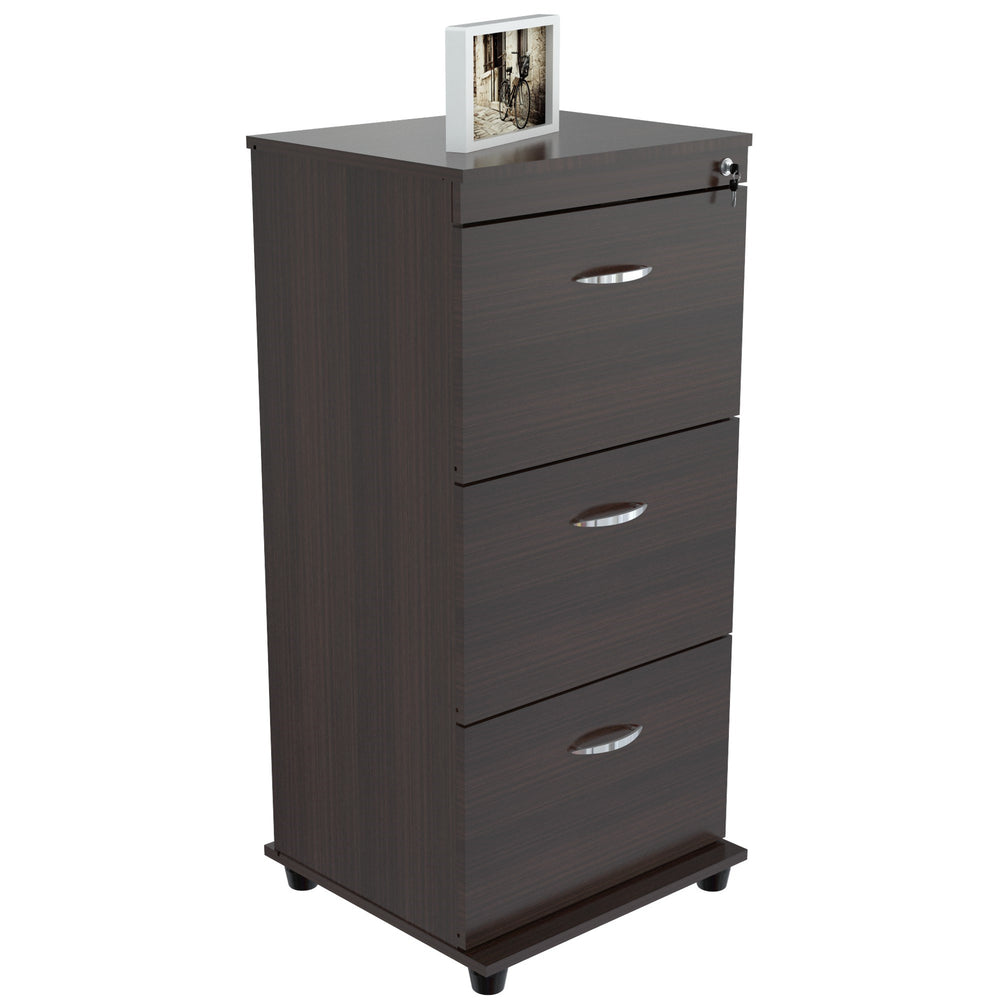 Inval Three Drawer File - Espresso Wengue