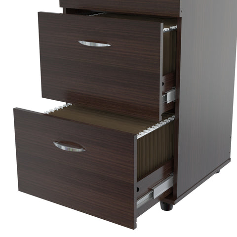 Inval 4 Drawer File Cabinet - Espresso Wengue
