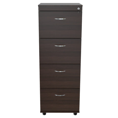 Inval 4 Drawer File Cabinet - Espresso Wengue
