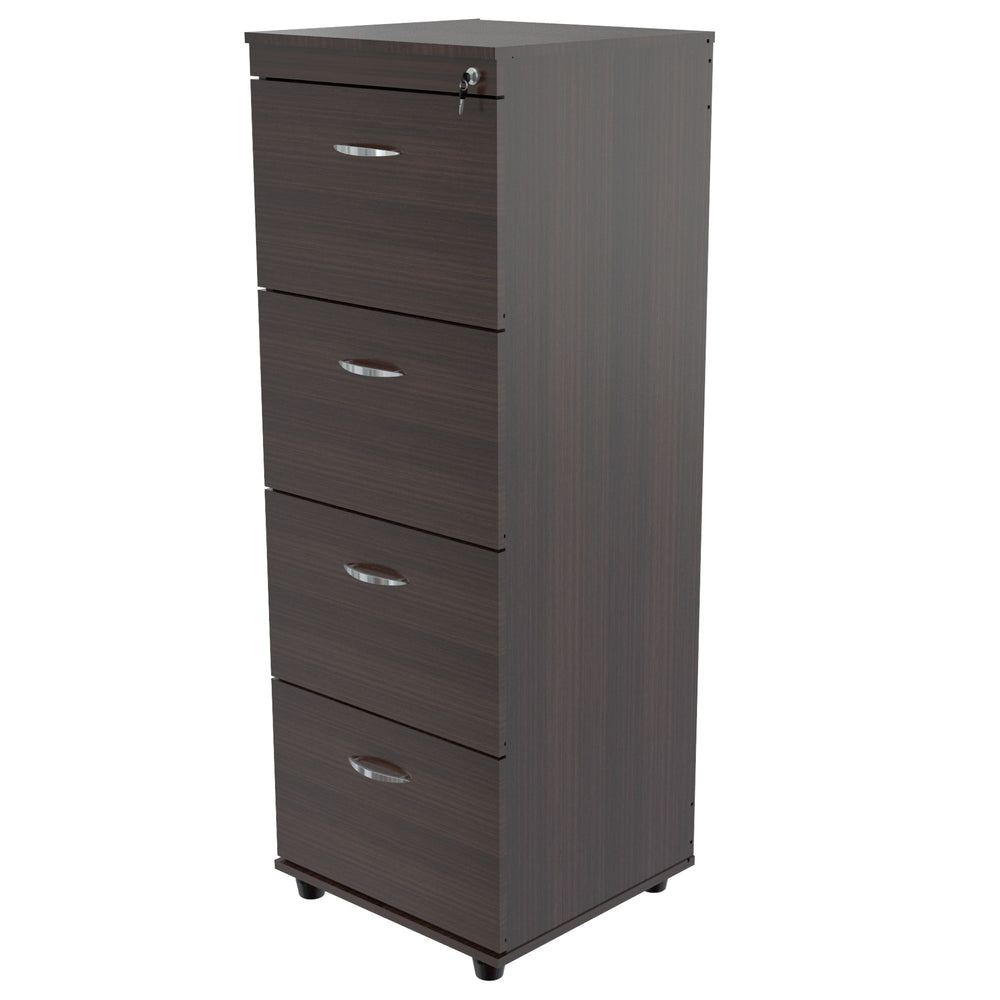 Inval 4 Drawer File Cabinet - Espresso Wengue