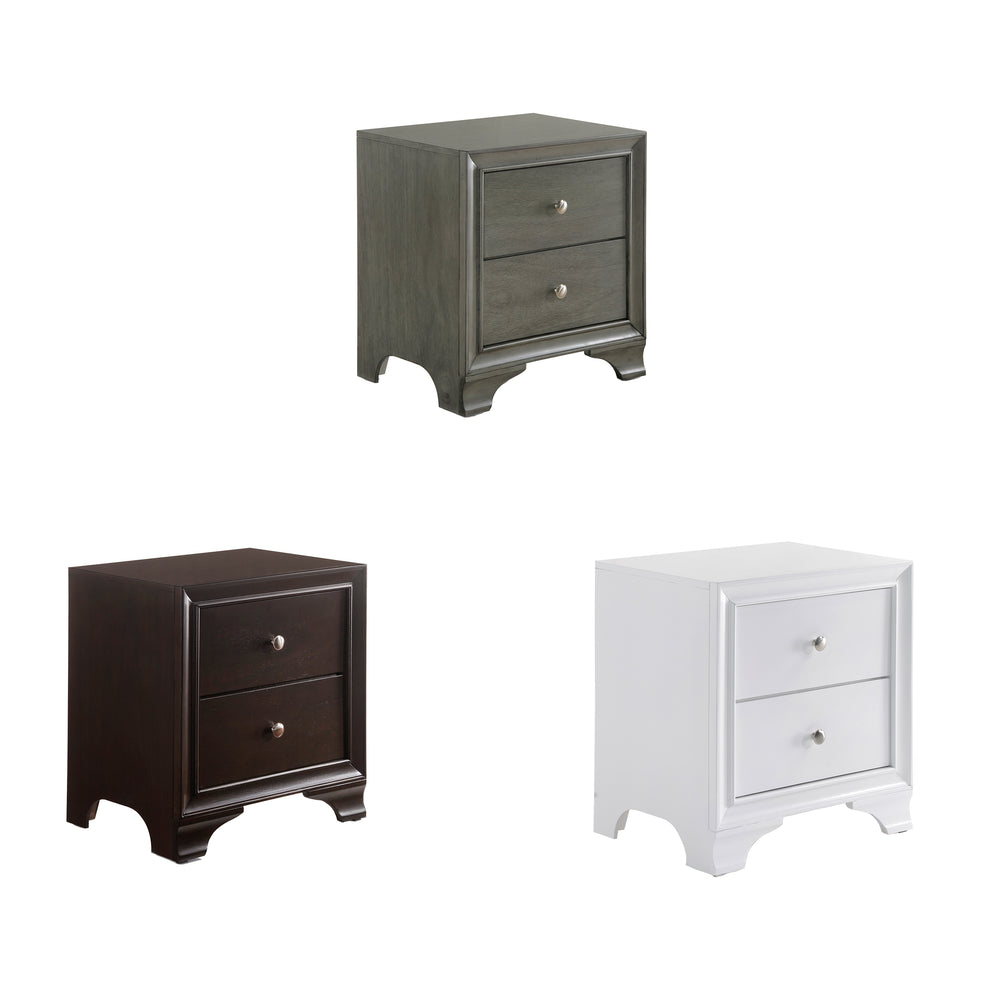 Urban Designs Brandon Collection 2-Drawer Nightstand