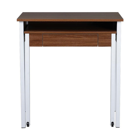 Modern Design Space-Saving Retractable Student Desk - Walnut