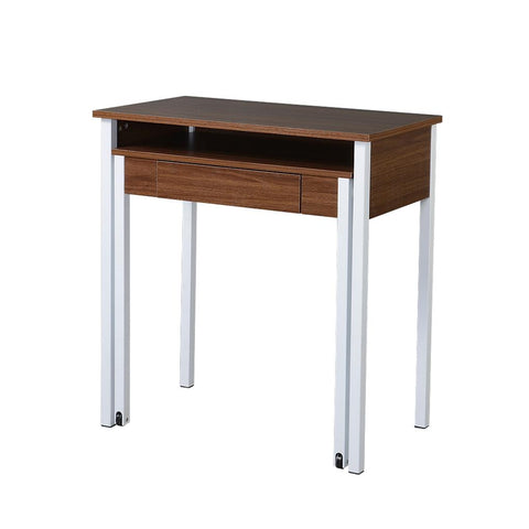 Modern Design Space-Saving Retractable Student Desk - Walnut