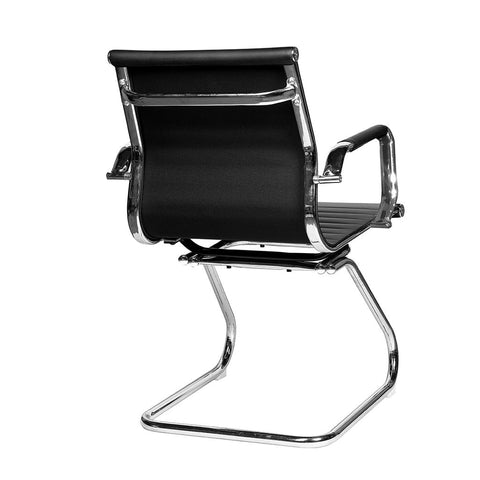 Office Express Visitor's Task Chrome Office Chair - Black
