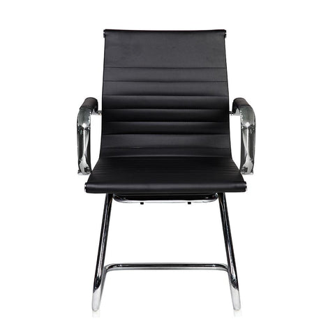 Office Express Visitor's Task Chrome Office Chair - Black