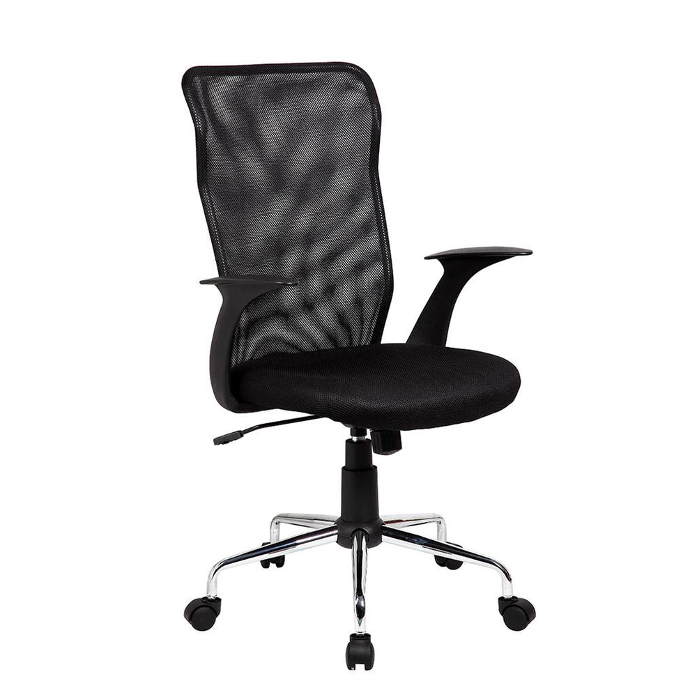 Office Express Medium Back Mesh Assistant Office Chair - Black