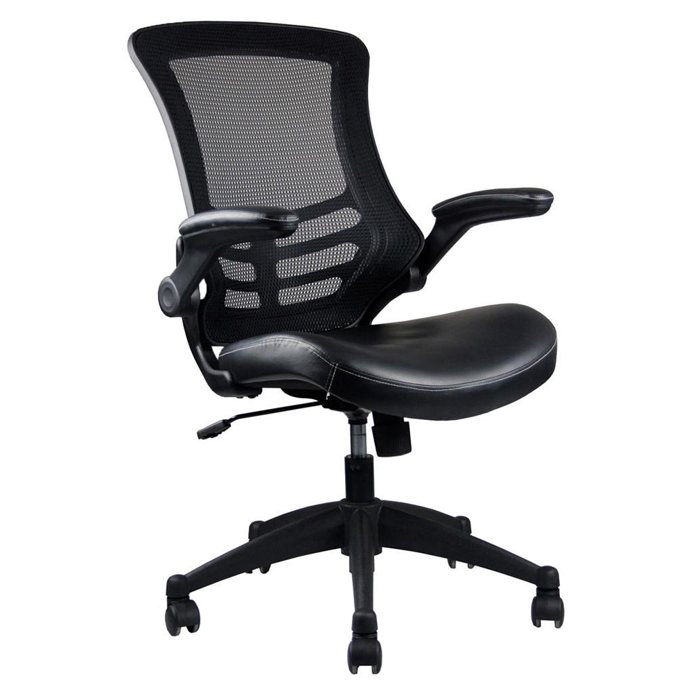 Mid-Back Deluxe Mesh Office Task Chair - Black