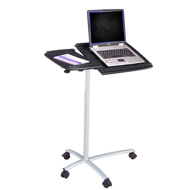 Ergonomic Adjustable Computer Cart Desk - Graphite