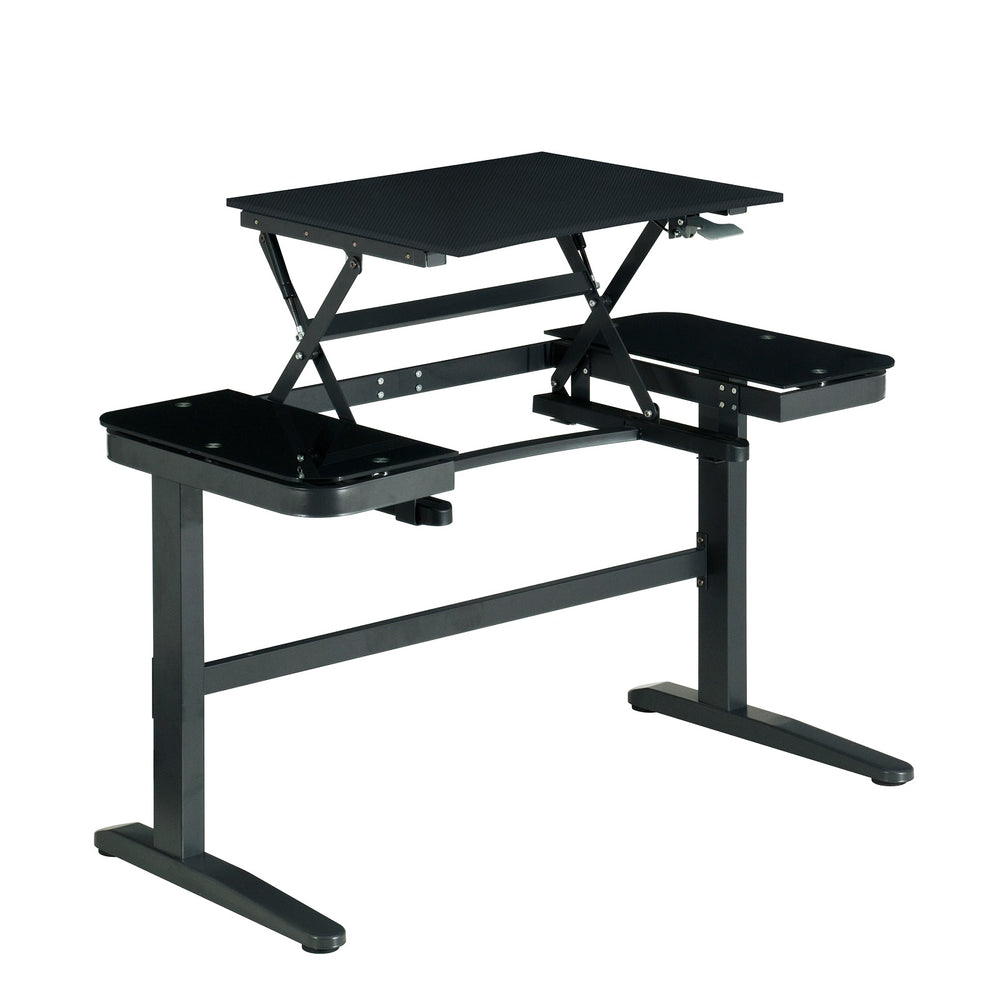 Urban Designs Top Performer Pneumatic Adjustable Sit to Stand Desk - Black