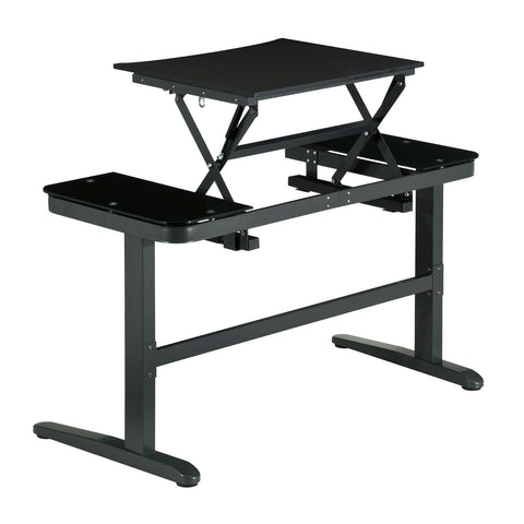 Urban Designs Top Performer Pneumatic Adjustable Sit to Stand Desk - Black