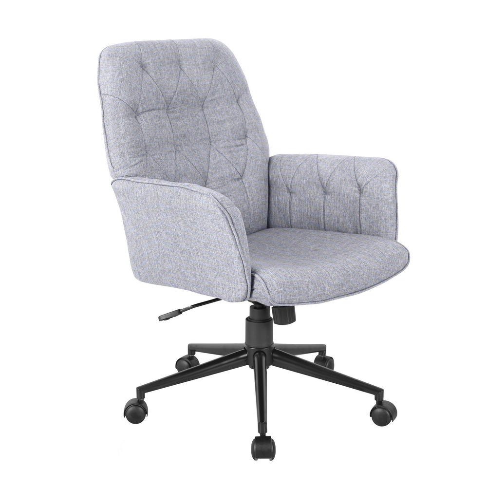 Urban Designs Modern Upholstered Tufted Office Chair - Grey