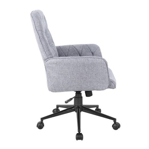 Urban Designs Modern Upholstered Tufted Office Chair - Grey
