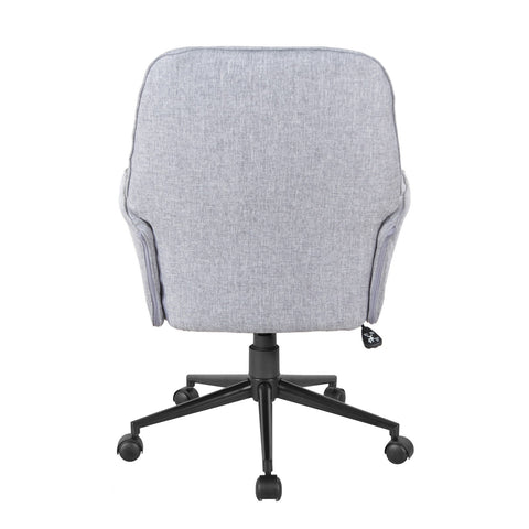 Urban Designs Modern Upholstered Tufted Office Chair - Grey