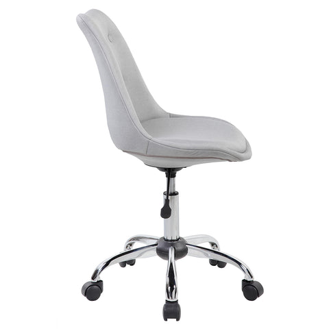 Modern Designs Armless Task Chair with Buttons - Grey