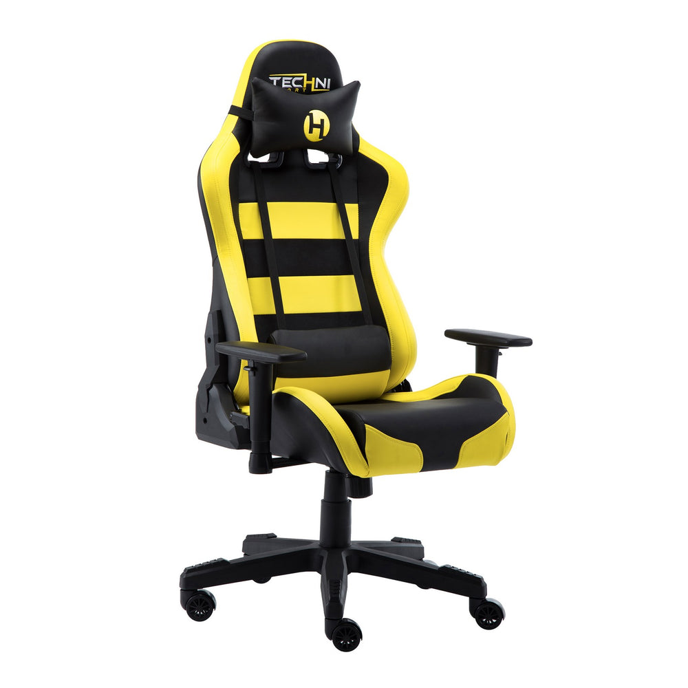 Urban Designs Black Yellow Combination High Racer Style Office - PC Gaming Chair