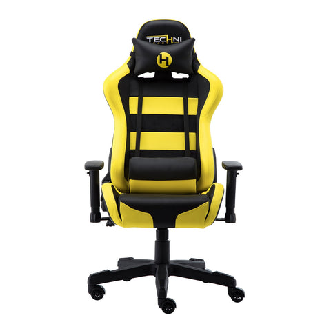 Urban Designs Black Yellow Combination High Racer Style Office - PC Gaming Chair