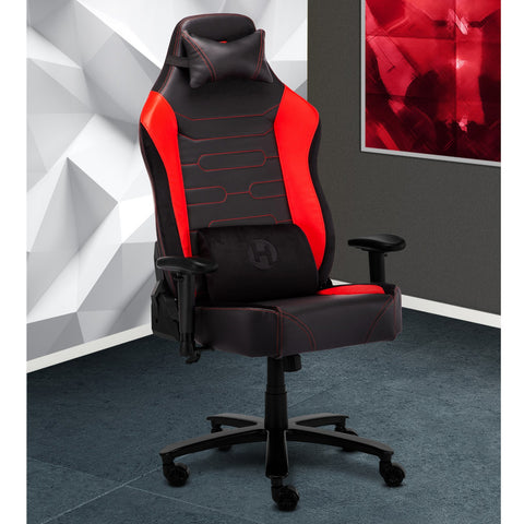 Urban Designs Ergonomic Wide Back Gaming Chair - Red