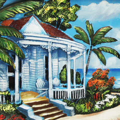 Urban Designs 2-Piece 3-D Set Artisan Wall Art - Tropical Beach House