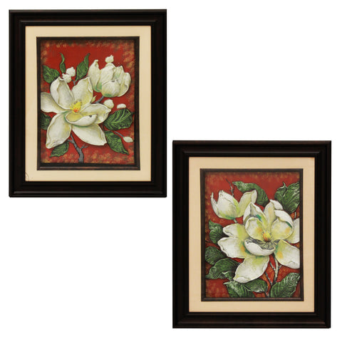 Urban Designs Handcrafted 4-Piece Set Artisan Metal Wall Art - Poppy & Magnolia