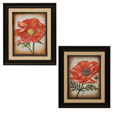 Urban Designs Handcrafted 4-Piece Set Artisan Metal Wall Art - Poppy & Magnolia