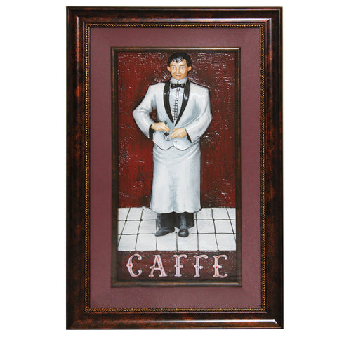 Urban Designs Handcrafted 2-Piece 3-D Set Artisan Metal Wall Art - The Resturant