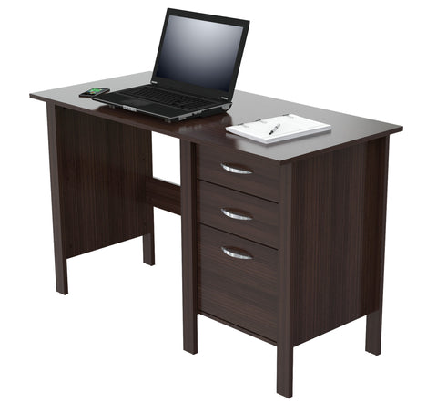 Inval Writing Desk with 3 Drawers - Espresso Wengue