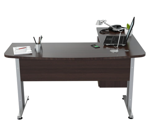 Inval Writing Desk with 3 Drawers - Espresso Wengue
