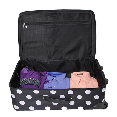 Rockland Fashion Expandable 3-Piece Luggage Set
