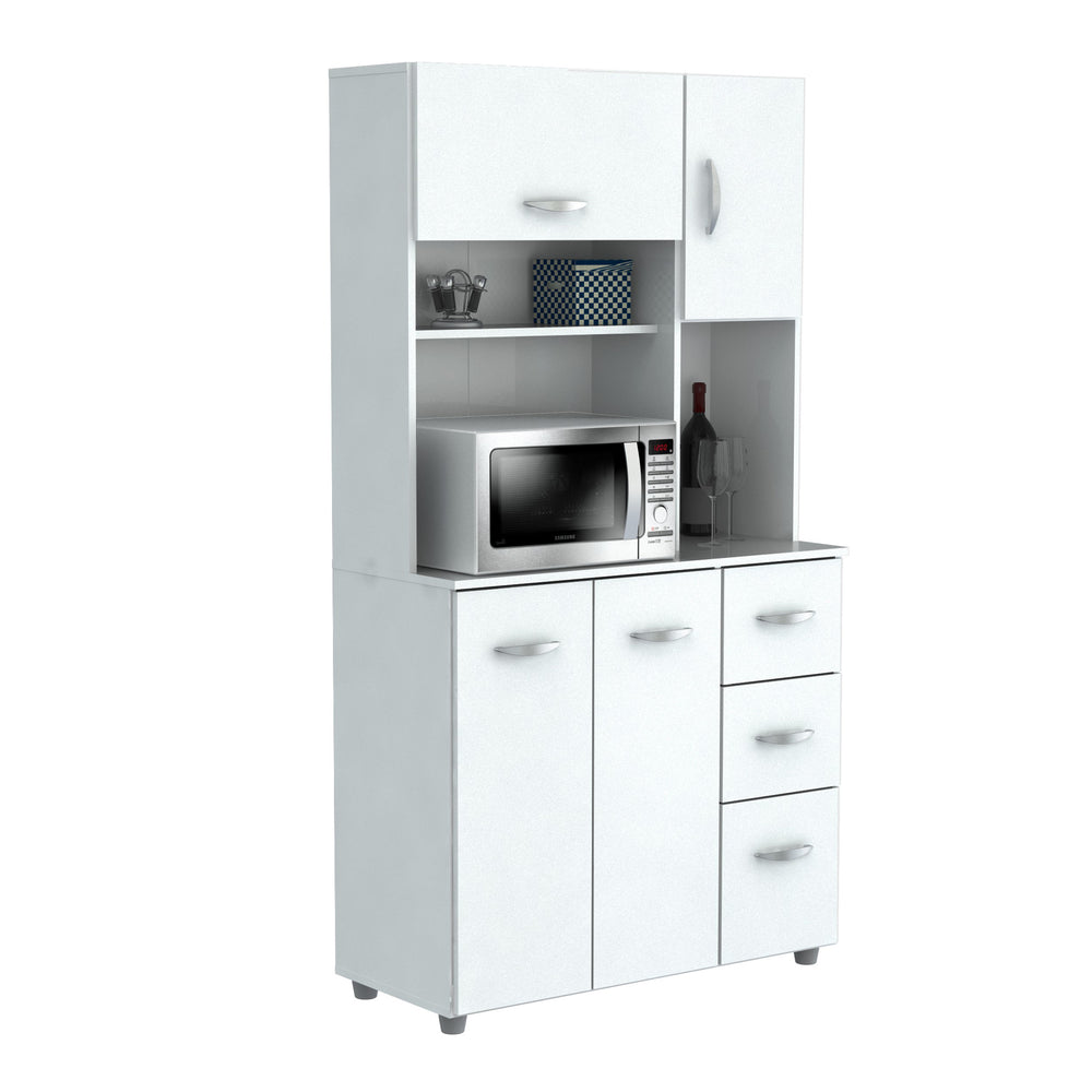 Inval Kitchen Storage Cabinet - Laricina White