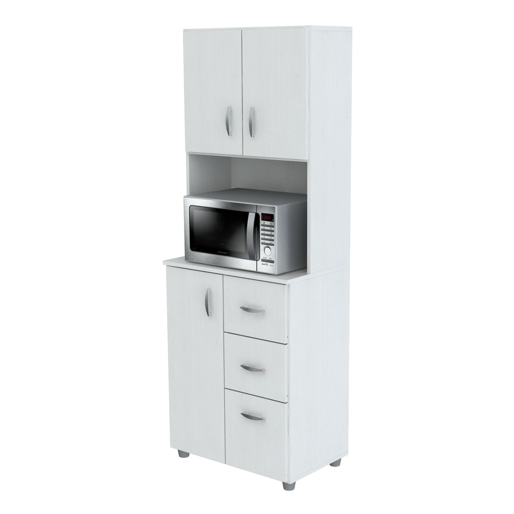 Inval Kitchen Storage Cabinet - Laricina White