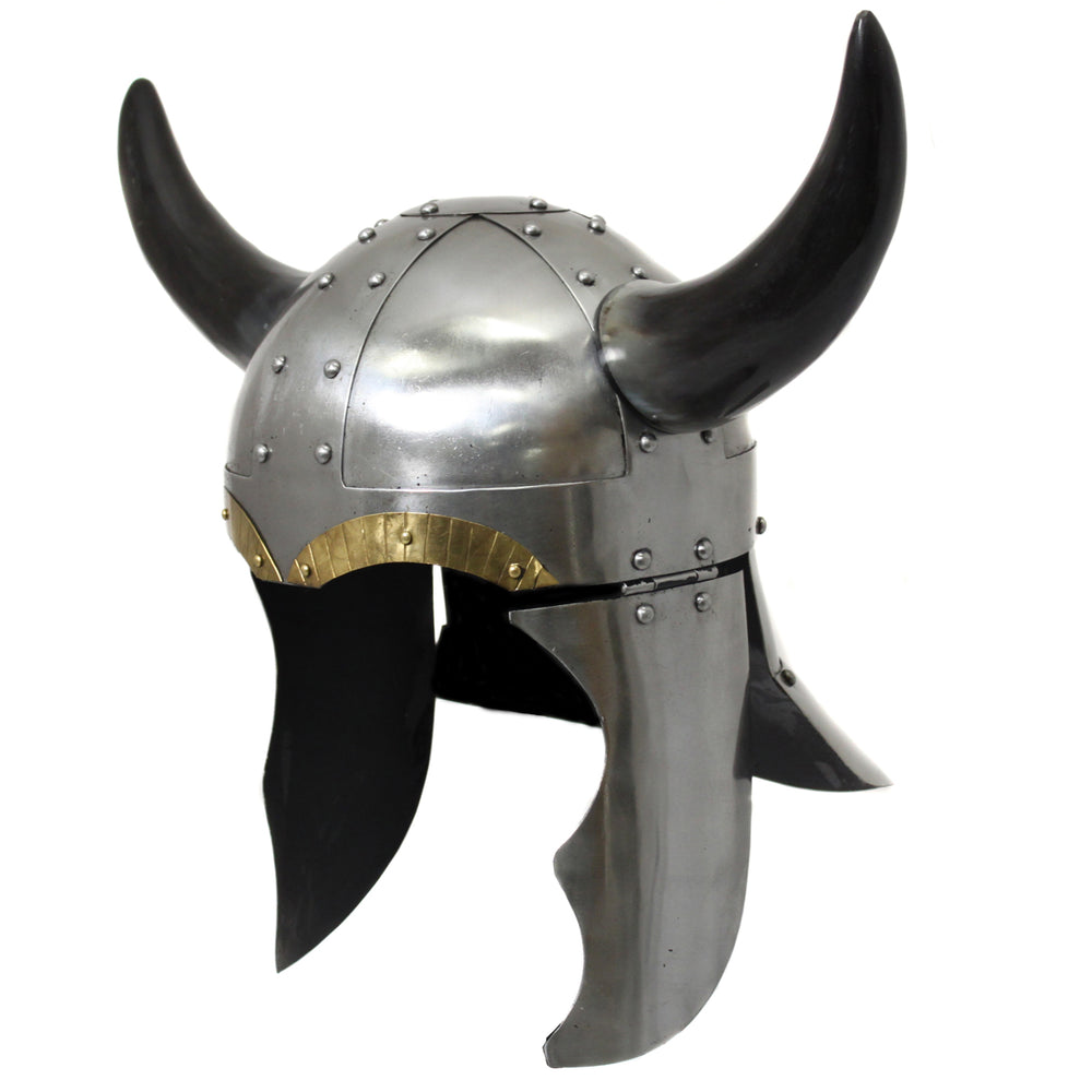 Urban Designs Antique Replica Norse Viking Horned Battle Armor Helmet