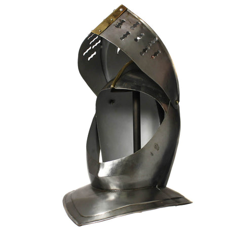 Urban Designs Antique Replica Medieval Early Renaissance Armored Gilded Knight Close Helmet