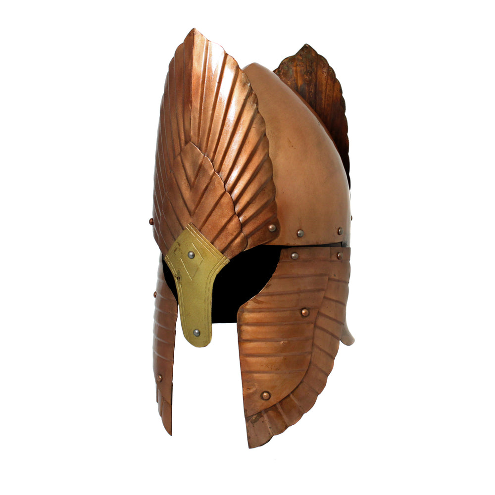 Urban Designs Handcrafted Lord of the Rings Gondor Distressed Battle Armor Helmet - Bronze