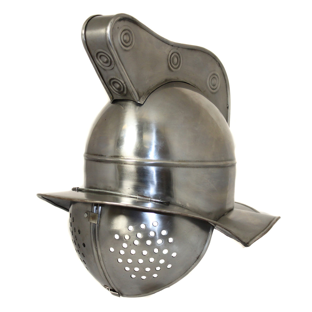 Antique Replica Full-Size Roman Gladiator Fighter Visor Helmet