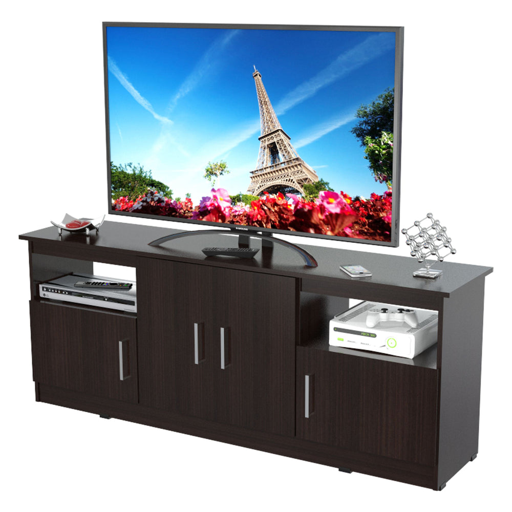 Inval Contemporary 60 inches Flat-Screen TV Stand - Espresso Wengue